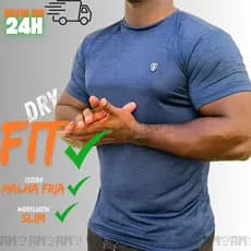 Camiseta Masculina Dry Fit Camisa Masculino Academia Treino Blusa Casual Manga Curta
