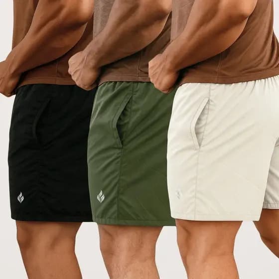 Kit 3 Short Tactel Masculino Bermuda Praia Roupa De Academia Esporte