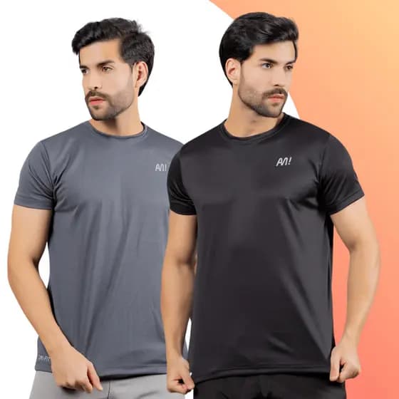 Kit 2 Camisa Dry Fit Blusa Masculina Roupa De Academia Camiseta De Treino