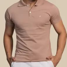 Camisa Gola Polo Masculina Camiseta 100% Algodão Roupas Casuais de Escritório Estilosa e Confortável