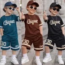 Conjunto Infantil Masculino Verão Camiseta + Bermuda Dry Fit Roupas Menino 2 ao 12 Anos Estiloso