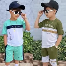 Conjunto Infantil Menino Juvenil Camiseta + Bermuda Dry Fit Linha Premium
