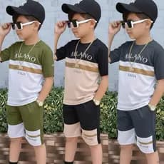 Conjunto Infantil Masculino Juvenil Bermuda e Camisa Dry Fit Confortavel