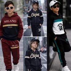 Conjunto Inverno Infantil Menino Casaco Capuz + Calça Peluciado Chimpa Quentinho 2 a 12