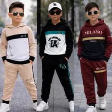 Conjunto Infantil Menino Inverno Casaco e Calça com Bolso Peluciado 2 a 12 Anos