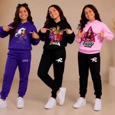 Conjunto Infantil Feminino Inverno Emily Vick Estilosa Kit Calça e Casaco de Menina