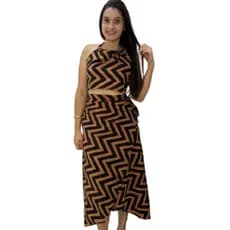 saia mais croopped conjunto estampado foral feminino envelope com tira de amarrar transpassada