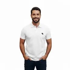 kit com 3 camisetas polo masculina estampadas bordadas uso dia dia