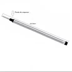 3 Cargas para Caneta Roller Refil M Preto