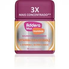 Suplemento Alimentar Addera Imunidade Max Vitamina D com 30 Comprimidos Revestidos