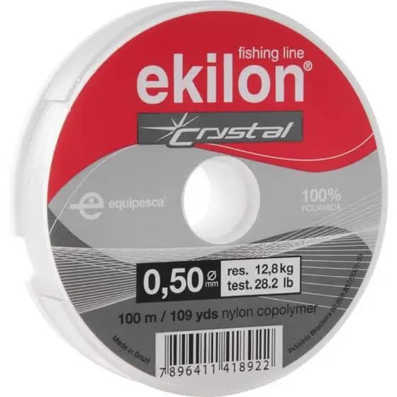 Linha de nylon 050mm anzol transparente | pesca Artesanato Ekilon 100m