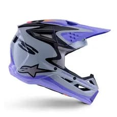 CAPACETE ALPINESTARS SM3 INFANTIL JETTSON CINZA/ROXO/PRETO