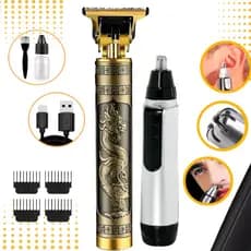Maquina cortar cabelo acabamento barbear barbeador eletrico pezinho vintage buda dragão
