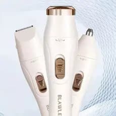 Aparelho Depilador e Barbear Elétrico, Faciais, Corporal e íntimo 3 Em 1 Portátil Recarregável USB  Indolor Portatil