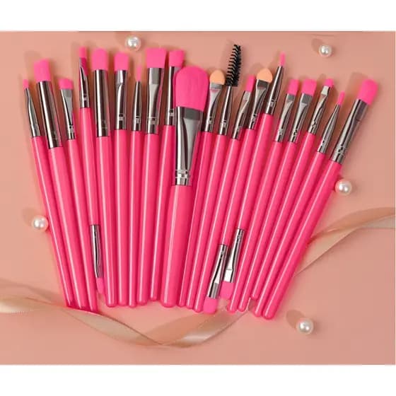 Kit com 20 Pincéis Para Maquiagem Pronta Entrega