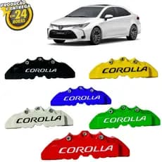Capas Pinça de Freio Corolla Esportivas ABS 4 Peças + Cola