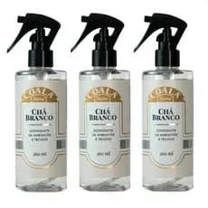 Kit 3 Odorizante de Ambiente e Tecidos Chá Branco 260ml Home Spray
