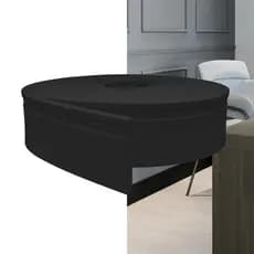 Rodapé Autocolante Flexível EVA 10cm Preto - 5 Metros