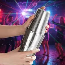 Coqueteleira Modelo Boston 400 ml de Alumínio Reforçado e Polida