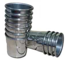 KIT Copos 120ml com marcação de medida para dose 50ml shot drink bebidas - Alumínio Polido