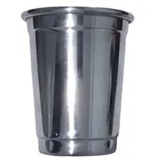 Kit Copo de Alumínio 200 ml Reforçado Resistente Escovado ou Polido para Cerveja Churrasco Bebidas