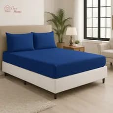 Jogo de Lençol Cama Casal Padrão Box 3 Peças Liso com Elástico - Promoção de Lançamento