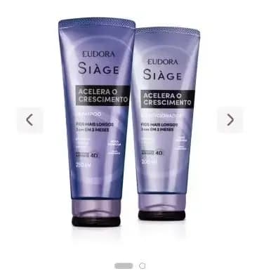 Combo Siàge Acelera o Crescimento: Shampoo 250ml + Condicionador 200ml
