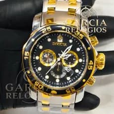Relógio Invicta Pro 18k - GoldBlack Carbon + Brinde