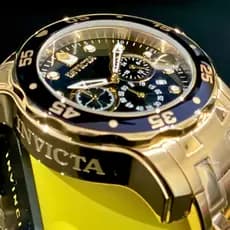 Relógio Invicta Pro Diver Banhado a Ouro 18k + Caixinha de luxo