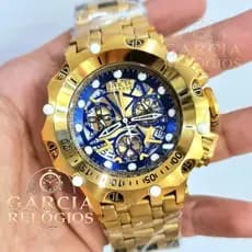 Relógio Invicta Venom Hybrid - Linha Diamante 27793 Banhado a Ouro 18k