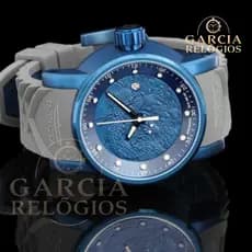 Relógio Yakuza Azul e Cinza + Brinde Surpresa
