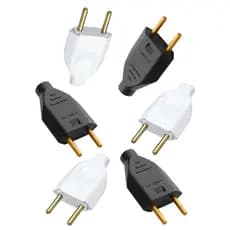 Plug Pino Adaptador de Tomada Macho 2 Polos 10a e 20a 250V Profissional