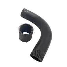 Kit Curva + Luva Para Eletroduto PVC Rígido Antichama Com Rosca (1/2, 3/4, 1", 1 1/4 ou 1 1/2)