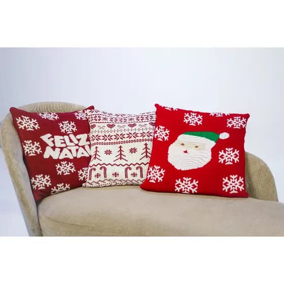 Capa de almofada NATALINA em tricot 45X45