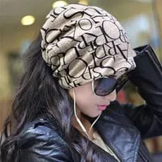 Gorro Beanie Touca  Alexvyan Monte alto ABCD duplo Cachecol Unissex Inverno Tricô