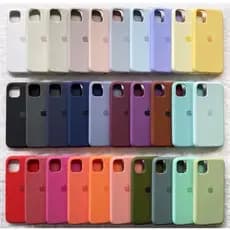 Capa Iphone Capinha Silicone Para 11 Com Logo Aveludada