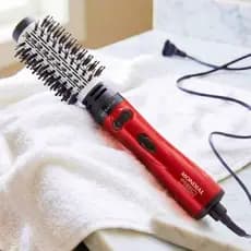 Escova Rotativa Giratória Mondial Er-11 Modeladora Secadora Remove Fio Embaraçado Penteia Ar Frio Quente Alisa Brilhos