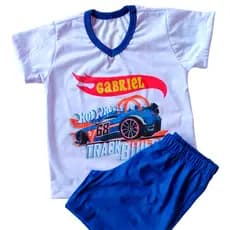 Pijama Hotwheels, pijama personalizado, presente criança, pijama infantil