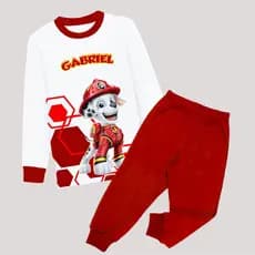 Pijama infantil personagens patrulha canina