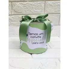 Caneca na Lata Convite para Padrinhos de Batismo e Consagração