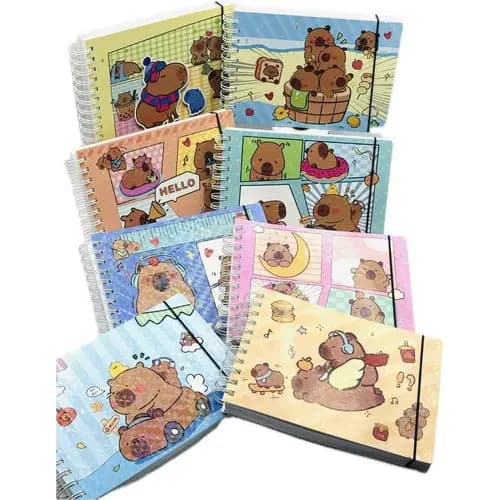 Caderno De Colorir Capivara 96 Folhas Capa Dura
