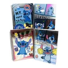 Caderno Stitch A5 1/4 Metalizado (15 X 21,5 Cm)
