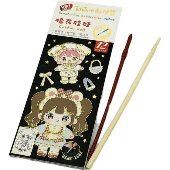 Bloco De Aquarela + Pintura Arranhões Kit Com 3