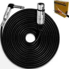 Cabo de Audio Santo Angelo Microfone Instrumento P10 Canon 10 Metros