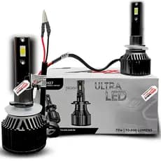 Par de Lâmpadas LED H27 10000 Lumens 6000K 70W - ASX Ultra Led Super