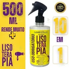 Defrizante Protetor Térmico 10 em 1 Capilar Lisoterapia Meu Liso Extremo Uso Obrigatório 500 ML