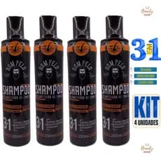 Shampoo Escurecedor De Cabelos Brancos Grisalhos - Kit 4 unidades SUPER PROMO