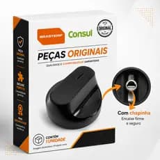 Botão Original Consul Brastemp Para Fogão Boca e Forno CFO4 CFS5 CFS6