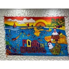 Canga de Praia saida de praia Poliéster Pernambuco Porto de Galinhas Turista tendência
