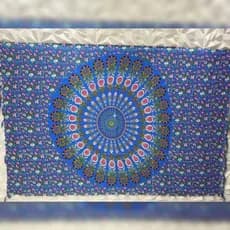 Canga de Praia e Saida de Praia Feminina Unissex Tecido Em Poliéster Mandala Indiana Cores